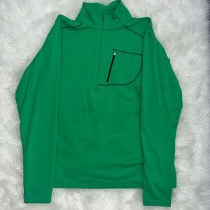 Tasc Green 1/4 Zip Long Sleeve Pullover Size‎ L
